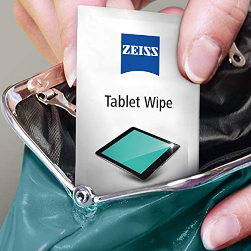 ZEISS Smartphone-Reinigungst&uuml;cher alkoholfrei 180 St&uuml;ck zur sicheren & effektiven Reinigung optischer Fl&auml;chen - jedes Tuch einzeln verpackt - ideal f&uuml;r unterwegs oder auf Reisen