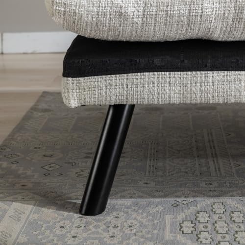 Miniatura 36 de Sofá cama futón, sofá convertible moderno, sofá biplaza plegable, sofás de futón transpirables para espacios pequeños compactos, reposabrazos
