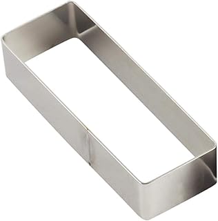 Rectangular Cake Molds,Stainless Steel Cake Mousse Ring Rectangle Cookie Cutter Mousse Cake Cutter Ring Mold for Home Kitchen