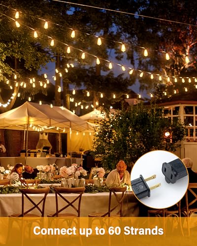 50% Off Doukedge 25ft Waterproof Outdoor String Lights with Edison Bulbs - Image 5