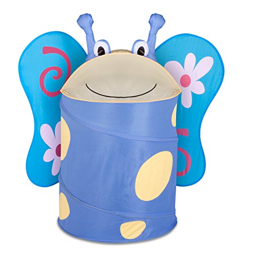 Honey-Can-Do HMP-02059 Kid's Pop-Up Hamper, Butterfly, Large