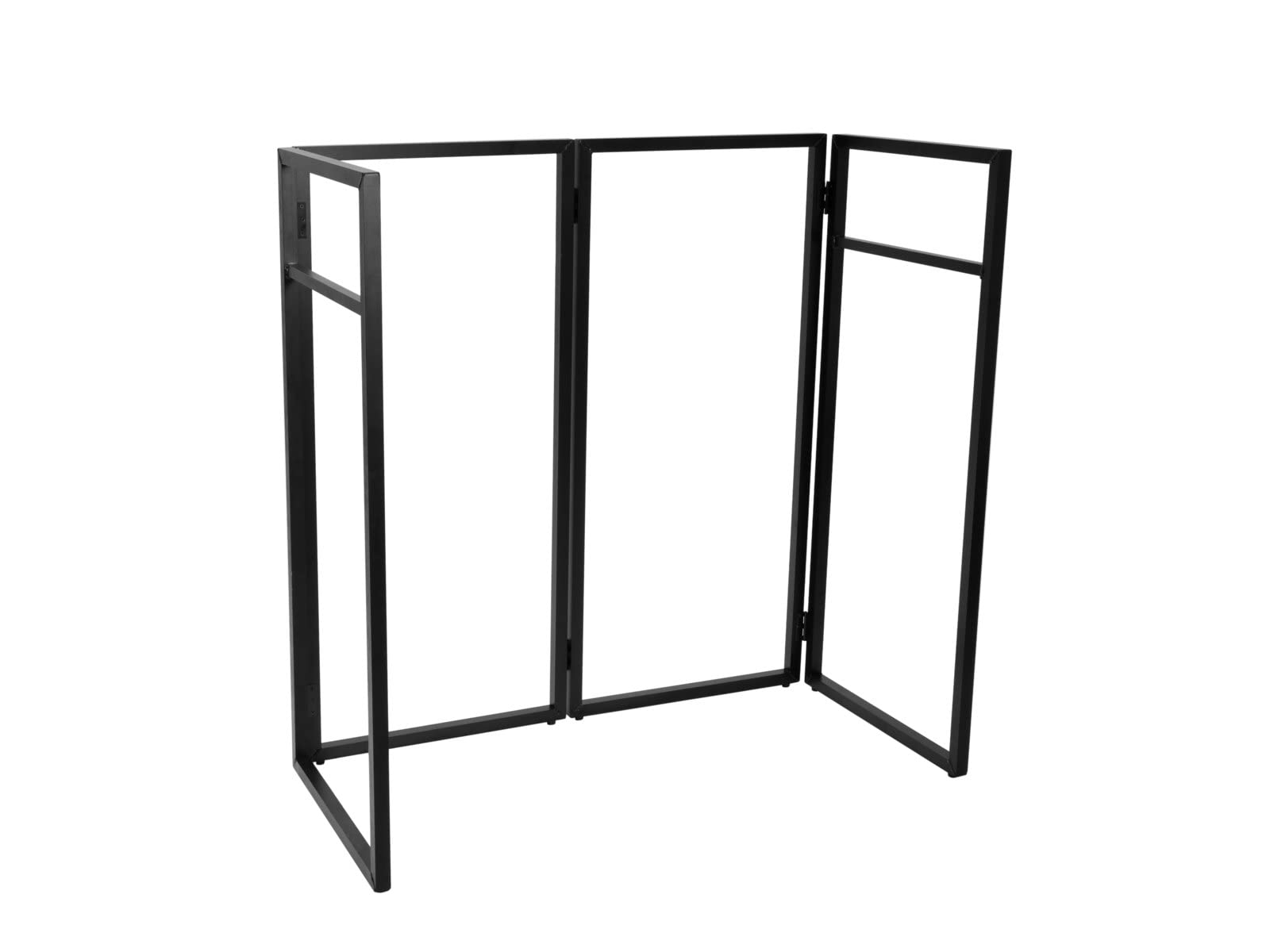OMNITRONIC Compact Mobile DJ Stand inkl. Cover | Portabler DJ-Tisch (1 m) mit Verkleidung für mobile Anwendungen