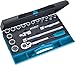 Hazet 932/18 1/2-Inch Socket Set - Black/Blue/Silver (18-Piece)