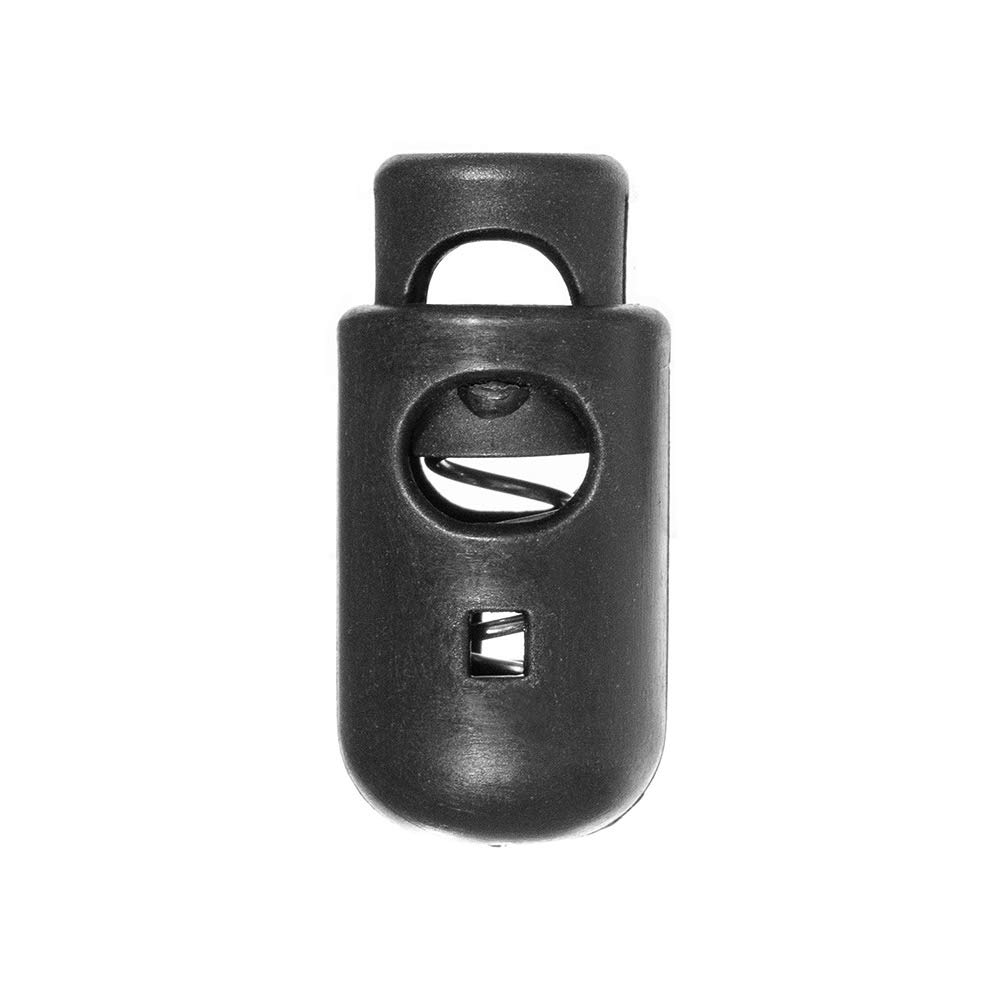 Paracord Planet Bowling Pin Cord Lock – Black, Hardened Plastic – for Indoor and Outdoor Applications (100 Pack)