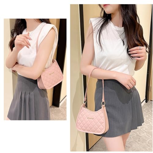Shoulder Bag for Women Small Purse Trendy Clutch Hobo Bag Vegan Small Handbag with Zipper Closure3
