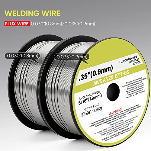 Arcfony Mig Stick Tig 3 In 1 Gas/Gasless Flux/Soild Mig Welding Machine, Mig160Fs 110/220V Dual Voltage Stick/Mig/Lift Tig Welder, 160Amp Mig Welding Machine #TOP6