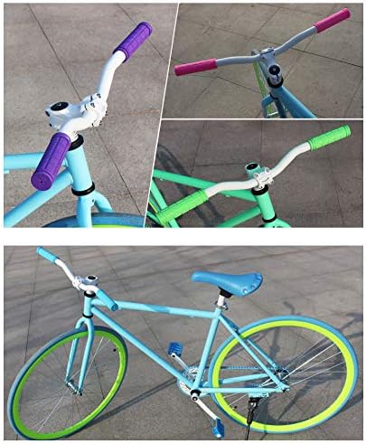 PLATT Bicycle Handlebar Grips Colorful Rubber Mushroom Grips for BMX/MTB/Boys and Girls Kids Bikes (2 Pairs) 7 516SFCic4hL. AC