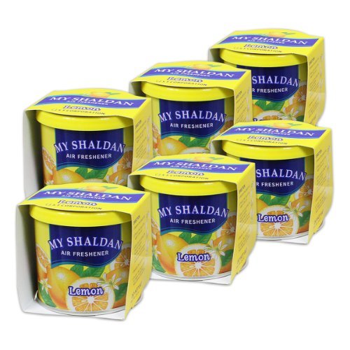 Pack of 6 My Shaldan Japanese Car Cup-Holder Natural Air Freshener Cans (Lemon Scented) by Auto Dynasty