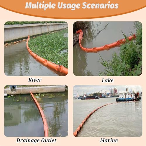 Barrage flottant déversement hydrocarbures pour bloquer la pollution en rivière - 8