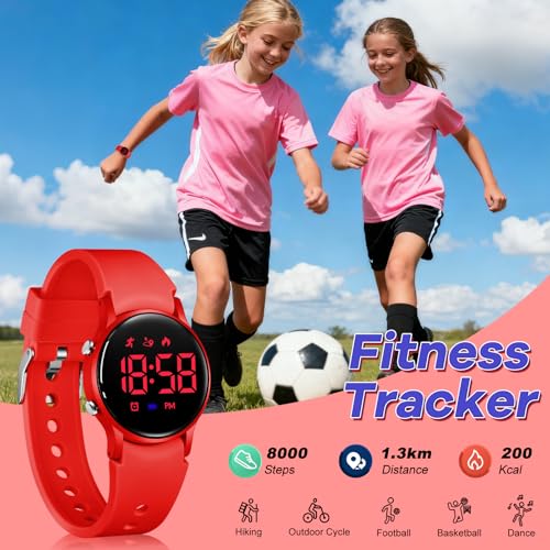 BEN NEVIS Kids Watch for Boys Girls Waterproof Digital Watch for Kids with Pedometer, Vibration Alarm Clock, Stopwatch, Calendar, No App for Ages 5-18 by BEN NEVIS - Used condition - Image 3