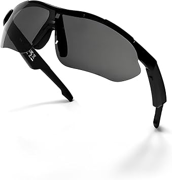 Smart Cycling Music Glasses, Sport Bluetooth Glasses Open-Ear Headphone with Speaker, Polarized Bluetooth Sunglasses for Men Women, UV Protection, Voice Assistant, for Running Finishing