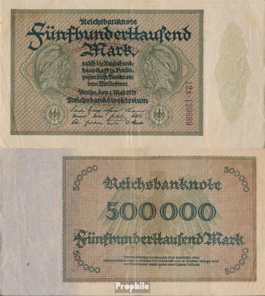 Billet Allemand Empire Prophila Rosenberg 87g Numismatique Rare 1923