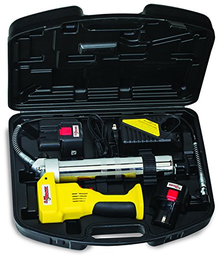 Lumax Lx-1176 Handyluber 12V Cordless Grease Gun With 2 Batteries, 7000 Psi. Comfortable, Non-Slip Grip, Balanced And Ergonomic Design. Compact Slim-Line Carrying Case. #TOP1