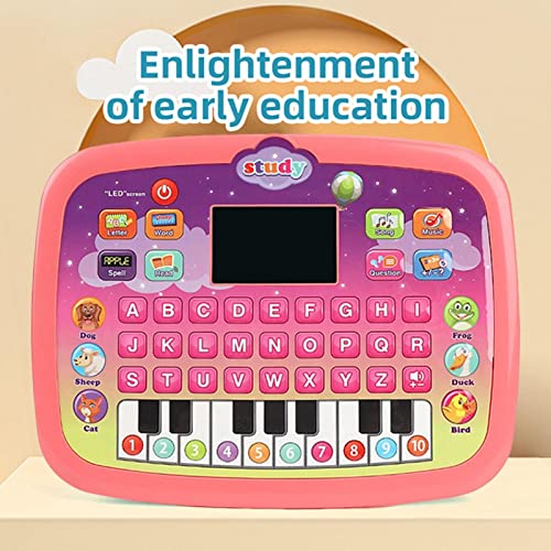 Tablet portátil de brinquedo,Criança Finja Jogar Laptop | Cante e aprenda brinquedo portátil, com lu