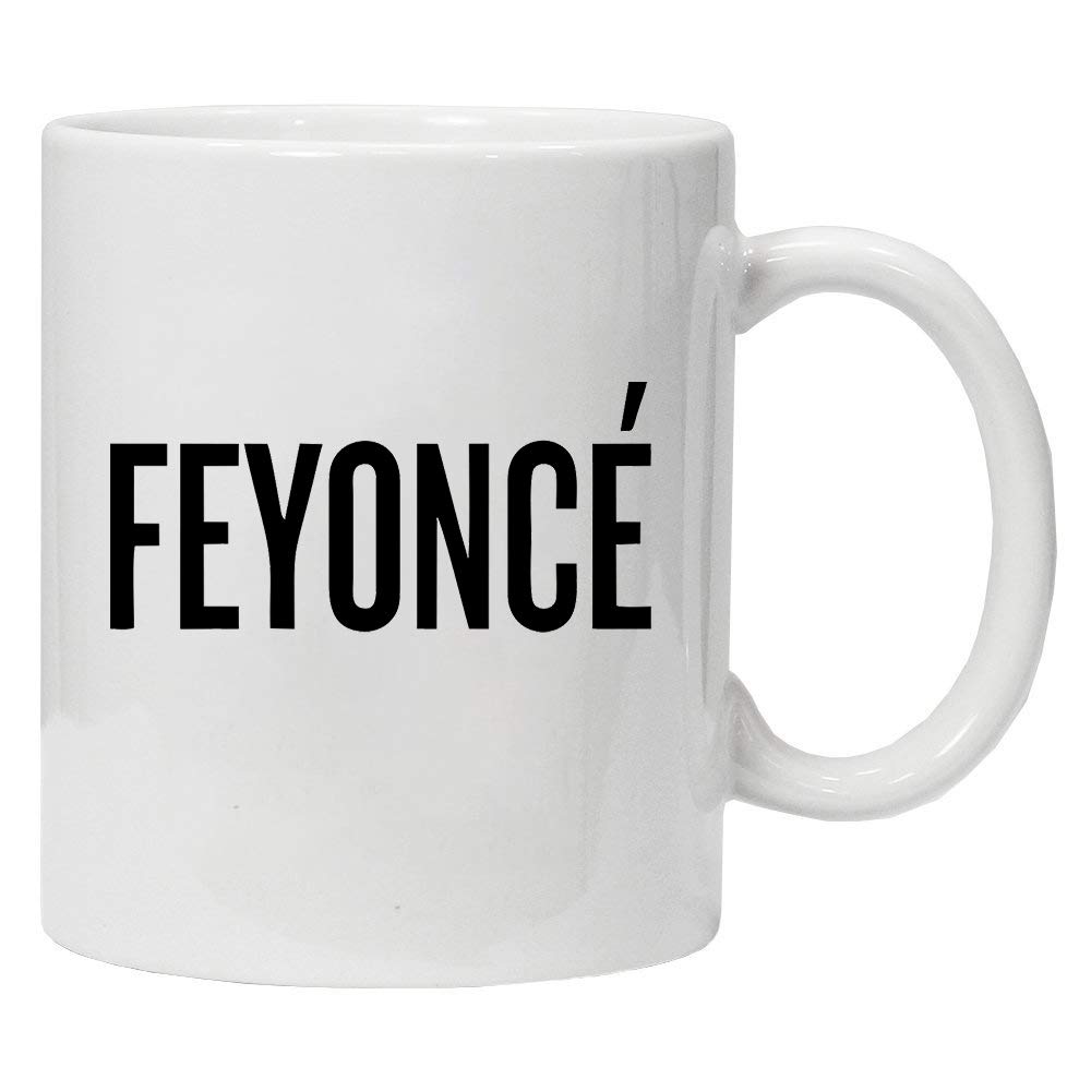 Acen "Feyonce Beyonce Fiancee Ceramic Mug, White, 11 oz