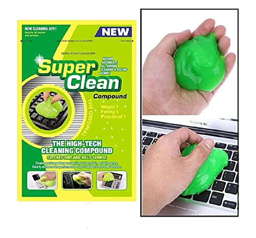 Image of Raxon Innovation Super Clean Magic Gel Cleaner for Keyboard Computer Laptop Remote Control Remove Dust, Dust Cleaner ((80 gram, Pouch), (Pack of 4))
