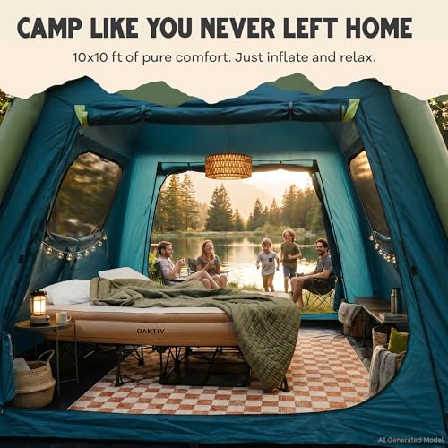 Carpa Inflable Oaktiv para Camping 4-6 Personas miniatura 2