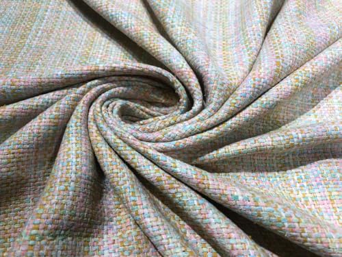 Tissu en soie multicolore arc-en-ciel 137,2 cm de large 380 g pour patchwork et mode