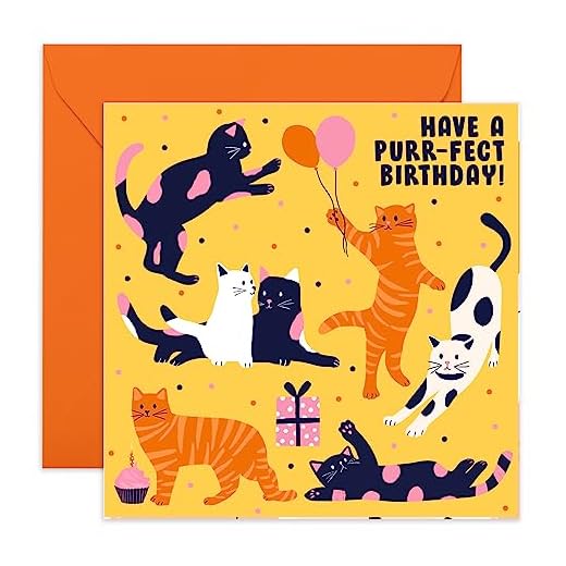 CENTRAL 23 - Bonitas tarjetas de cumpleaños para hermana - "Have a Purr-fect Birthday" - Tarjeta de cumpleaños para mejor amiga - Tarjetas de cumpleaños para mujeres - Tarjeta de feliz cumpleaños