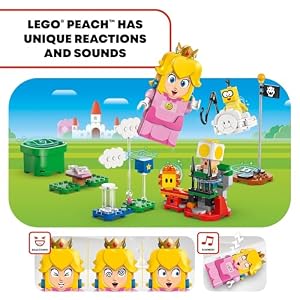 LEGO Super Mario Adventures with Interactive Peach Princess Toy, Super Mario Playset for Kids, Yellow Toad Figure, Nintendo Toy Gift for Girls, Boys and Any Gamers Ages 6 and Up, 71441 — photo 3 of 6