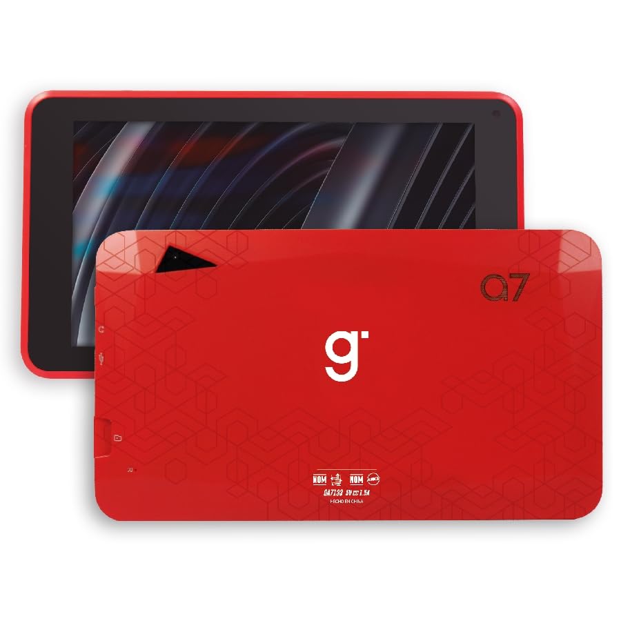 Catálogo de marca ghia tv disponible en línea para comprar. 45 GHIA Tablet A7. 7 Pulgadas IPS, A133 Quadcore, 2GB RAM, 32 GB Almacenamiento, USB C, Android 11. Color Rojo. Modelo GA7133R4
