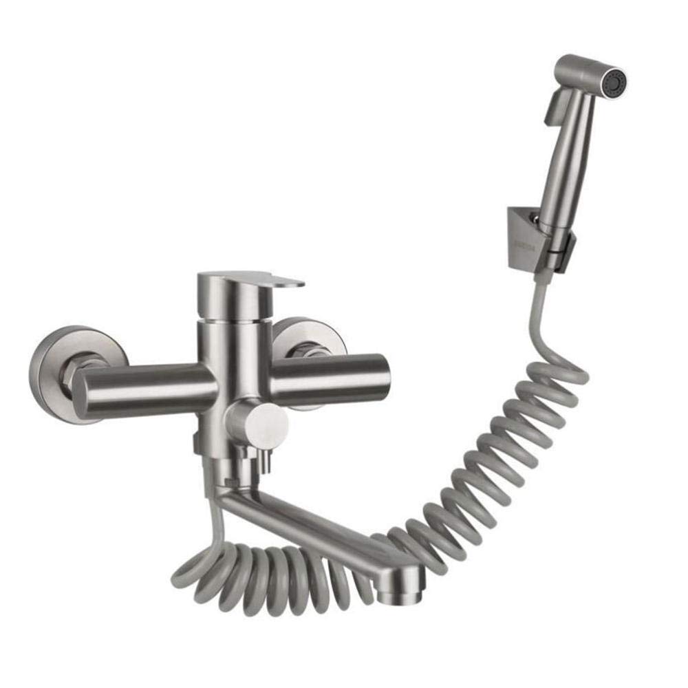 Robinet de cuisine en acier inoxydable durable chaud et froid
