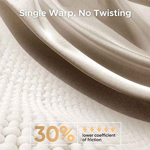 100% Pure Mulberry Silk Pillowcase For Hair And Skin - Allergen Resistant Dual Sides,600 Thread Count Silk Bed Pillow Cases With Hidden Zipper,1Pc,Standard Size,Taupe #TOP3