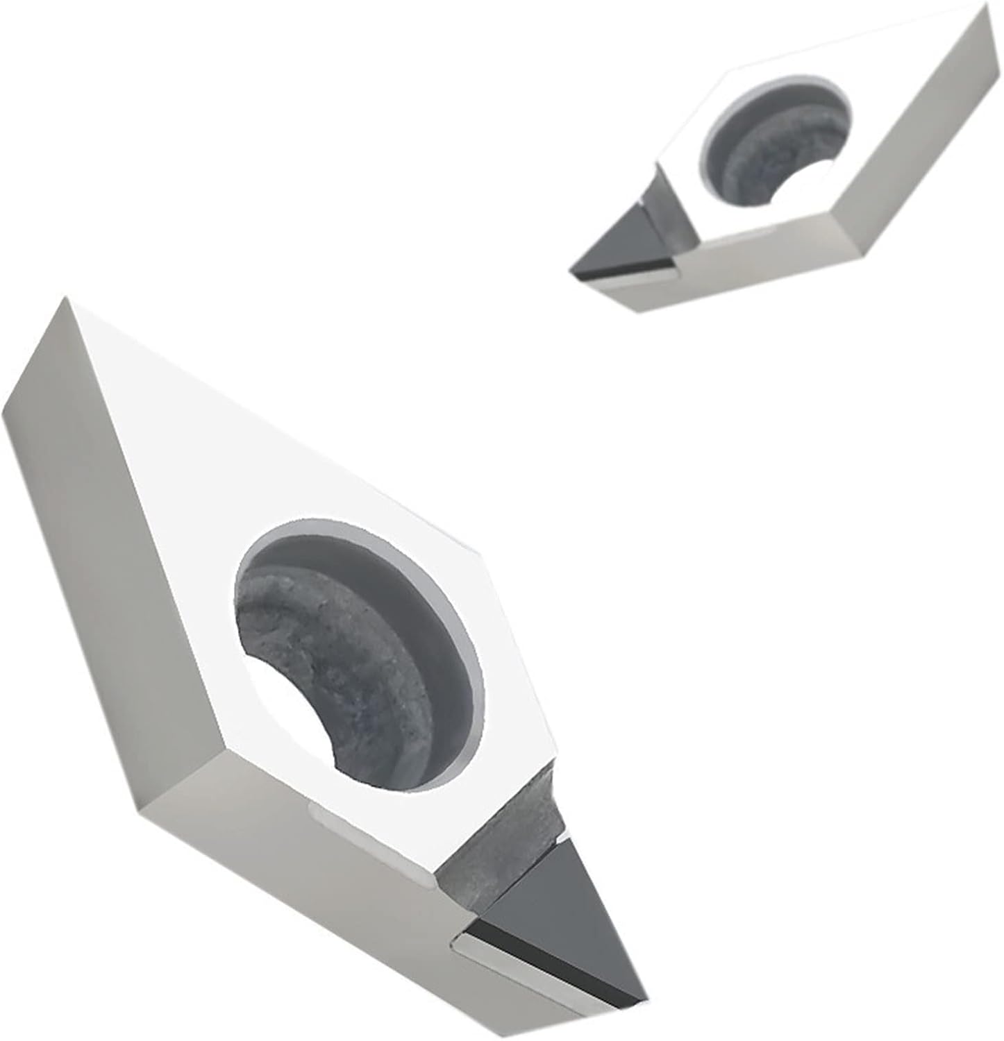 PCD CBN Insert DCMT070204 CNC Lathe Cutting Insert DCMT070202 DCMT11T302 DCMT11T304 DCMT11T308 Aluminum Steel Turning Tool(DCMT11T304,2PCS_PCD)