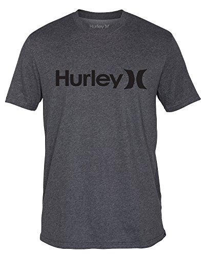 Hurley Men's One and Only Dri Premium Dri-Fit T-Shirt, Charcoal Heather, Large