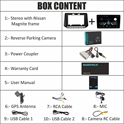 Image of 9″ | Android 10 Wireless Car Radio Receiver | for Nissan Magnite | 2GB RAM | 16GB ROM | Apple CarPlay & Android Auto | Full HD Touch Screen | Bluetooth | GPS | Wi-Fi | Mirror Link