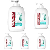 Borotalco, Sapone Liquido Igienizzante, con Antibatterico, Effetto Borotalco, Pelle Morbida, Liscia e Vellutata, Profumo di Muschio Bianco, Rispetta il pH Naturale, 100% Plastica Riciclata, 250 ml