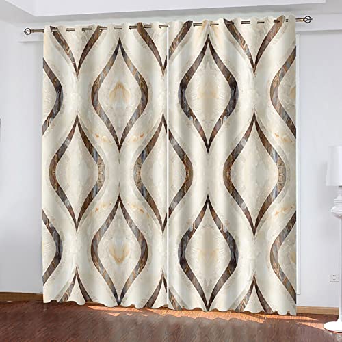 Lactraum Cortina Para Salón Bordada, Estilo Barroco, Flores