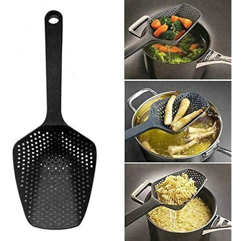 1 Pcs Kitchen Accessories Scoop Drain Gadgets Strainer Vegies Large-Tools US Cover