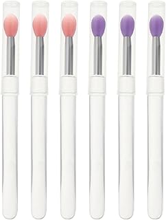 6Pcs Silicone Lip Brush with Caps and Eyeshad...