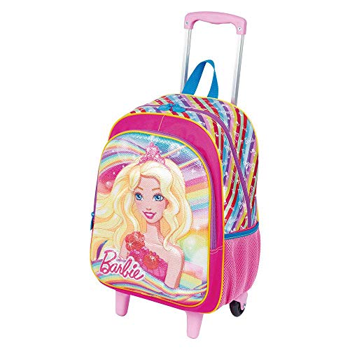 Kit Mochila De Rodinhas Barbie 19x G + Lancheira Térmica