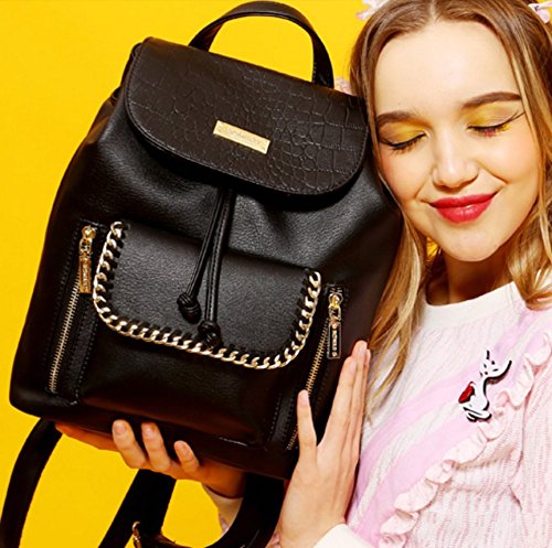 Sac à dos gonflable noir avec couverture de printemps intégrée