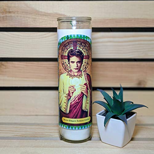 Saint Edward Cullen Celebrity Prayer Candle Edward Cullen Candle Robert Pattinson Gift Twilight Movie Gift