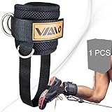 VAIIO Ankle Straps for Cable Machines,Adjustable Comfort fit Neoprene, Reinforce Double D-Ring - Premium Ankle Cuffs to Improve Abdominal Muscles, Lift The Butts, Tone The Legs for Men & Women