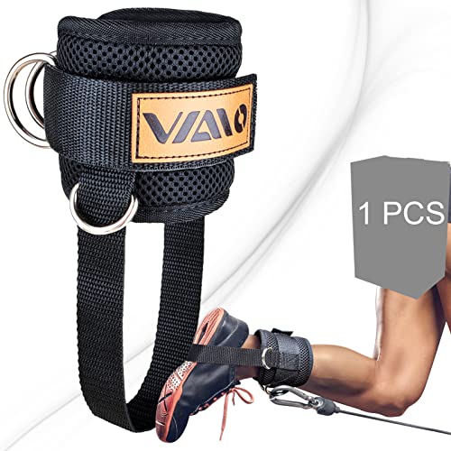 Image of VAIIO Ankle Straps for Cable Machines,Adjustable Comfort fit Neoprene, Reinforce Double D-Ring - Premium Ankle Cuffs to Improve Abdominal Muscles, Lift The Butts, Tone The Legs for Men & Women