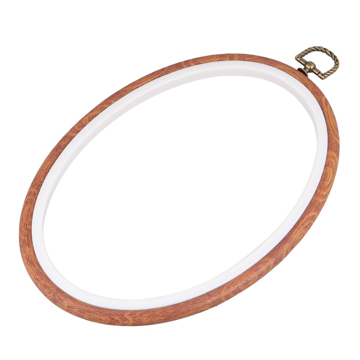 TOPBATHY 3 Stück Ovaler Stickrahmen Imitat Holzrahmen für DIY Kreuzstich und Handarbeit Vielseitiges Bastelwerkzeug für Nähen Quilten und Wanddekoration für Anfänger und DIY liebhaber