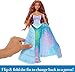 Mattel Disney Princess Toys, The Little Mermaid Transforming Ariel Fashion Doll, Switch from Human to Mermaid, Inspired by the Movie