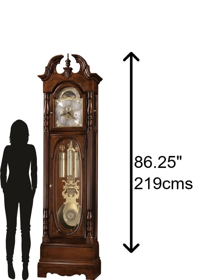 Grandfather Timepiece with Cable-Driven Triple-Chime Movement