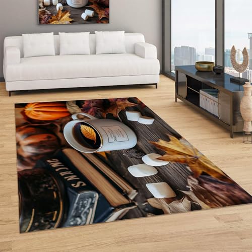 Tapis de salon lavable 160x230 cm moderne antidérapant doux