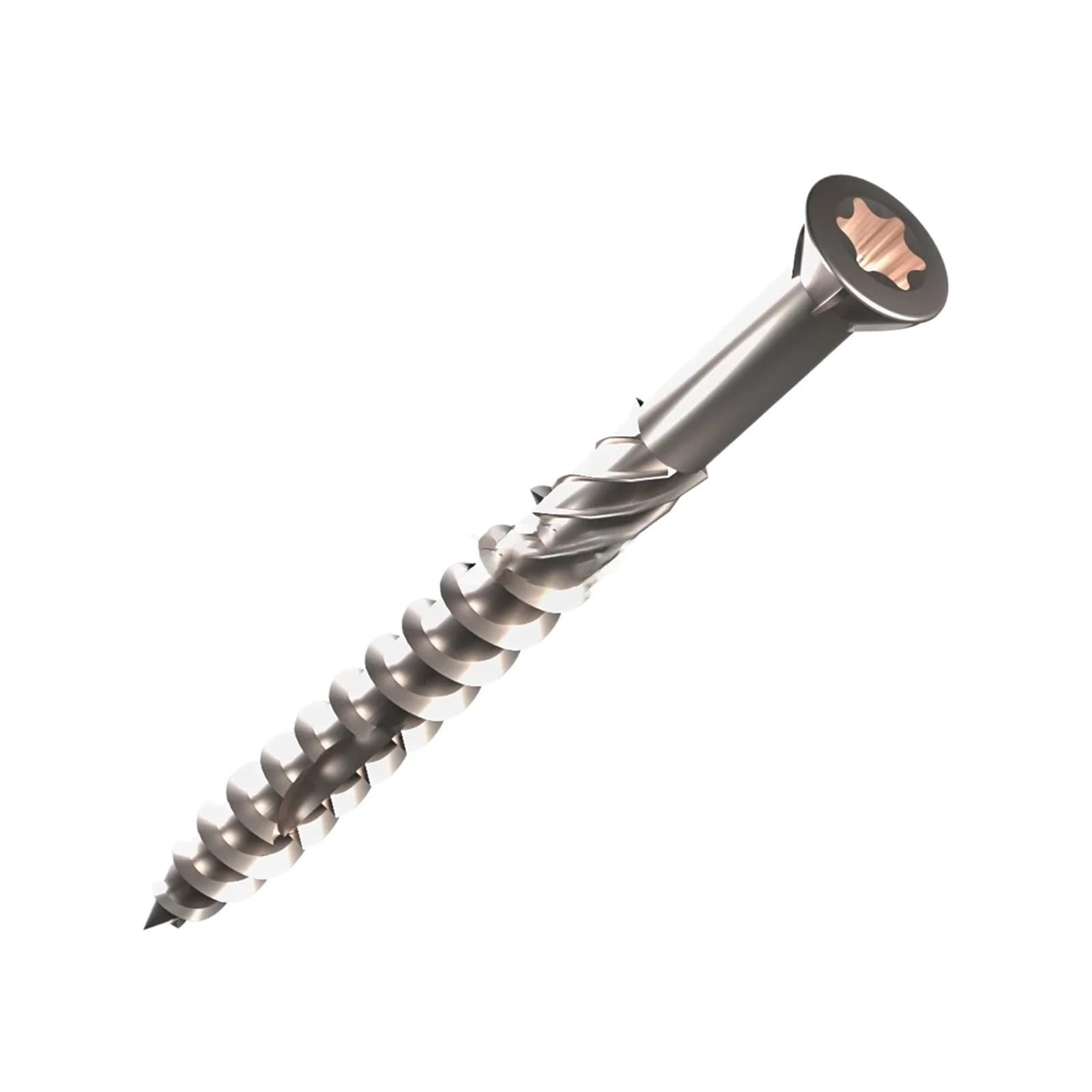 Tornillos de cubierta de acero inoxidable | 5 mm x 40-80 mm for carpintería en terrazas: sujetadores for exteriores(100pcs,5mm-60mm)