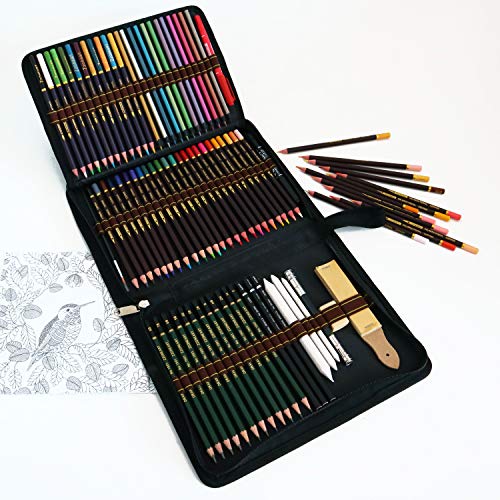 lapices Colores Profesionales,Kit para Dibujar a Lapiz,72