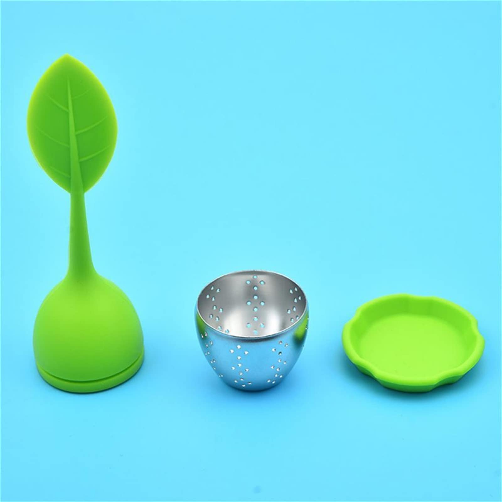 Colador de té, separador de té, acero inoxidable, filtro de taza inferior de té