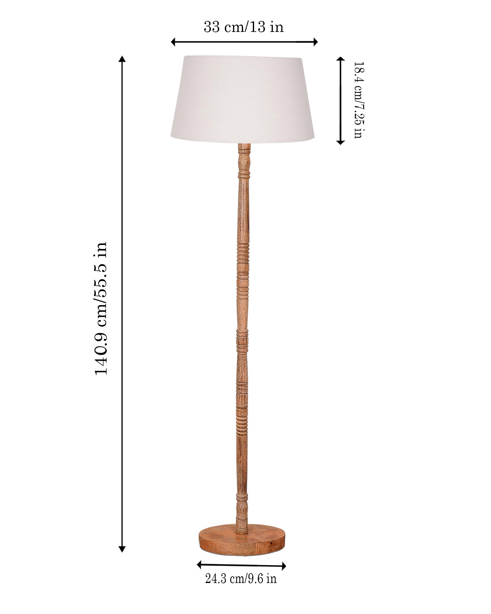 Homesake® Mid Century Modern Floor Lamp for Living Room | Hand