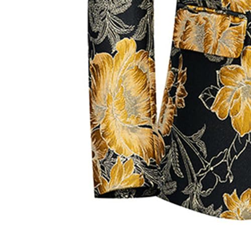 Veste smoking jacquard floral homme costume mariage soirée chic