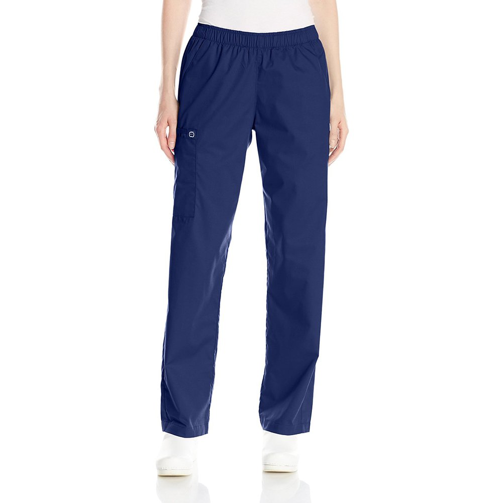 WonderWink Women's Pull-On Cargo Pant, Navy, 5X-Large
