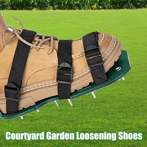 Lawn Aerator Shoes - Heavy Duty Spike Sandals for Aeration, Lightweight Adjustable Footwear for Gardening and Lawn Care, Effective Soil Aeration Tool - Image 5